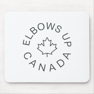 Elbows Up Canada Sticker6 Mousepad
