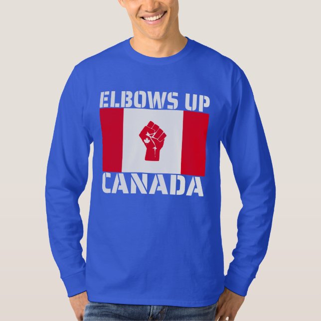 Elbows Up Canada - Stolze Kanadier T-Shirt (Vorderseite)