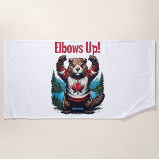 Elbows Up Canada Strandtuch