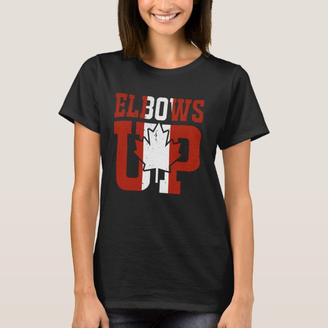 Elbows Up Canada T-Shirt (Vorderseite)