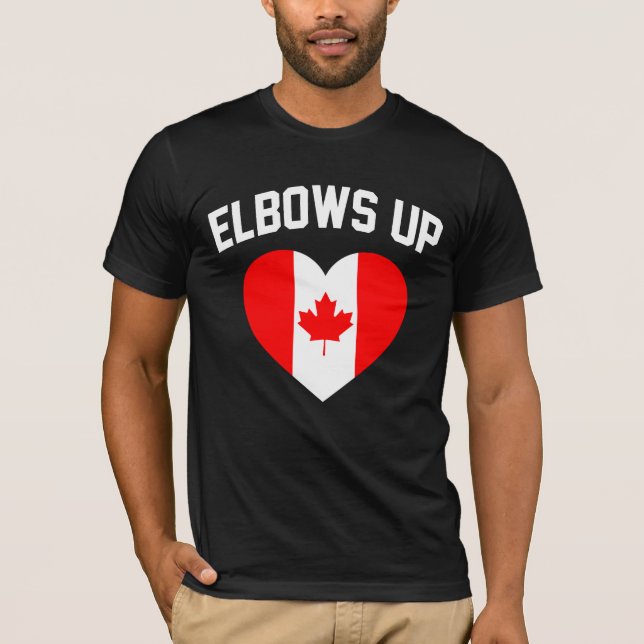 Elbows Up Canada T-Shirt (Vorderseite)