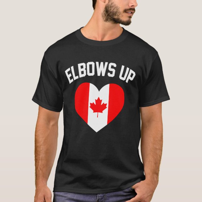 Elbows Up Canada T-Shirt (Vorderseite)