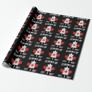 Elbows Up Canada True North Strong Strong Canadian Geschenkpapier