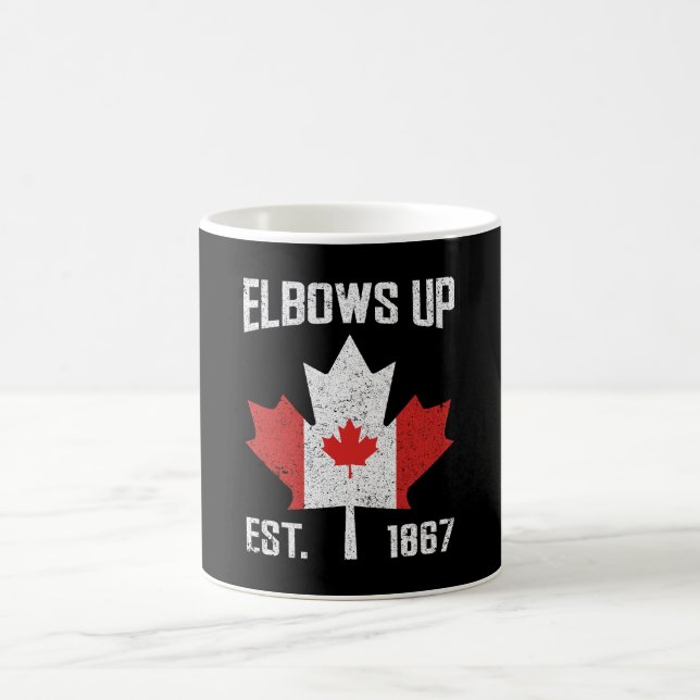 Elbows Up Canada True North Strong Strong Canadian Kaffeetasse (Mittel)