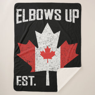Elbows Up Canada True North Strong Strong Canadian Sherpadecke