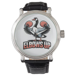 Elbows Up - Kampf gegen kanadische Gans Armbanduhr
