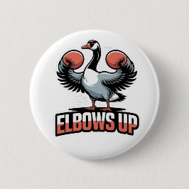 Elbows Up - Kampf gegen kanadische Gans Button
