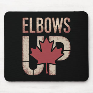 Elbows Up Kanada Meme Mousepad