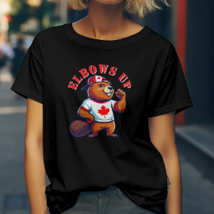 Elbows Up Kanadischer Biber T-Shirt
