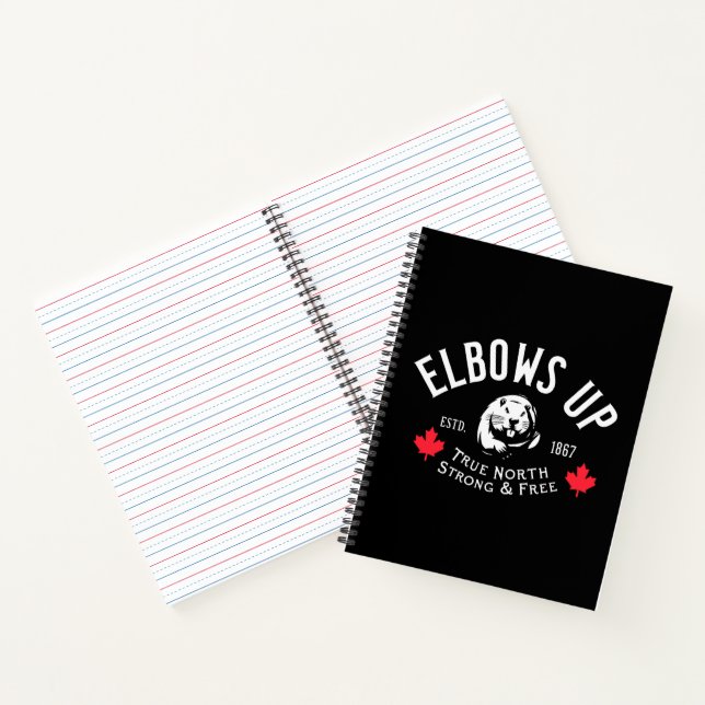 Elbows Up! Notebook Notizbuch (Innenseite)