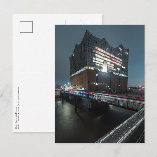 Elbphilharmonie Hamburg Postkarte (Vorne/Hinten)