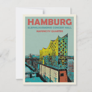 Elbphilharmonie Konzerthalle Iconic Hamburg Postkarte