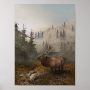 Elch 12x16 poster
