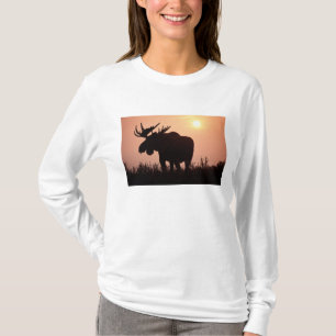 Elch, Alces alces, Stier mit großen Geweih- T-Shirt