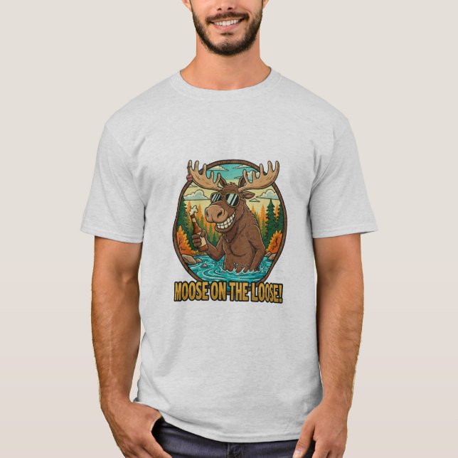 Elch auf freiem Fuß T-Shirt (Vorderseite)