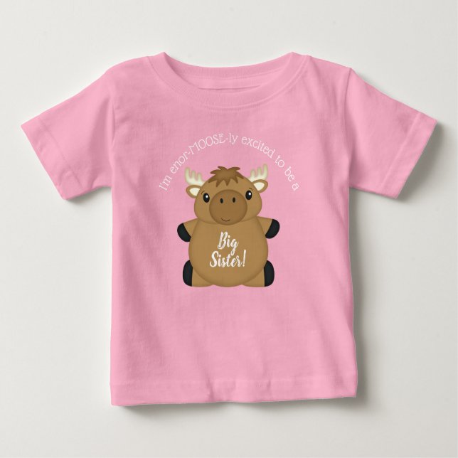 Elch Baby Dusche Woodland Baby T-shirt (Vorderseite)