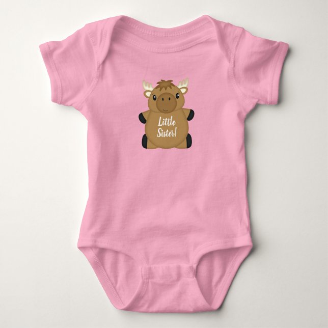 Elch Baby Dusche Woodland Strampler (Vorderseite)