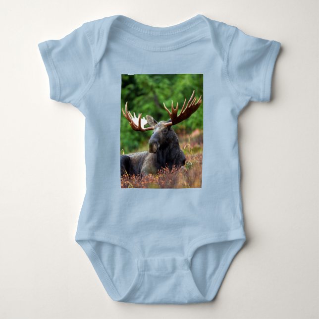 Elch Baby Strampler (Vorderseite)