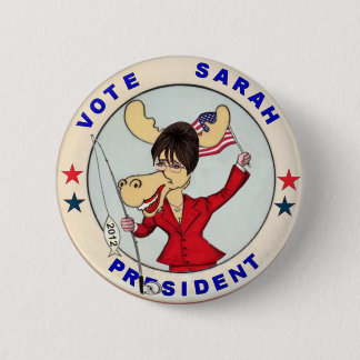 Elch-Button Sarahs Palin 2012 Button