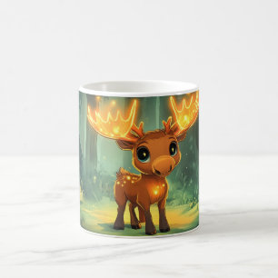 Elch-Cartoon-Stil lebendig Cute Bunt Kaffeetasse