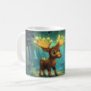 Elch Cartoon-Stil lebendig Cute Bunt Kaffeetasse