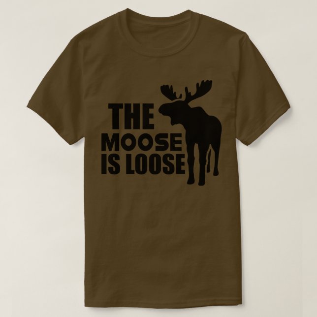 Elch Der Elch ist frei T-Shirt (Design vorne)