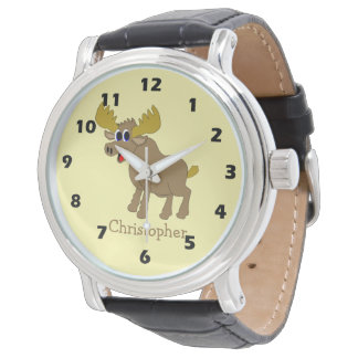 Elch Design Armbanduhr