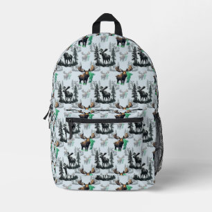 Elch Elch Antlers Deer Muster Design Bedruckter Rucksack