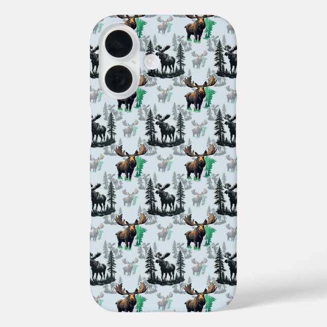 Elch Elch Antlers Deer Muster Design Case-Mate iPhone Hülle (Rückseite)