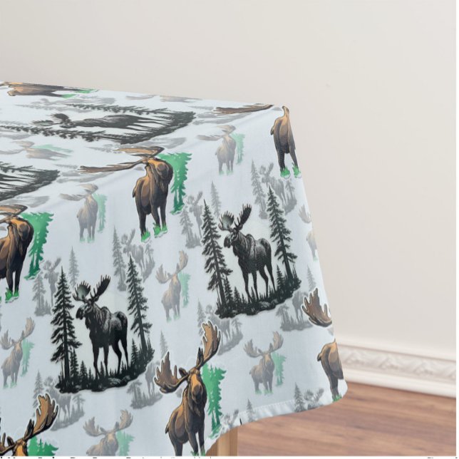 Elch Elch Antlers Deer Muster Design Tischdecke (Von Creator hochgeladen)