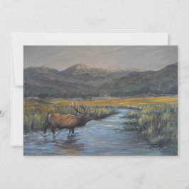 Elch-Geburtstag/ Dankeskarte