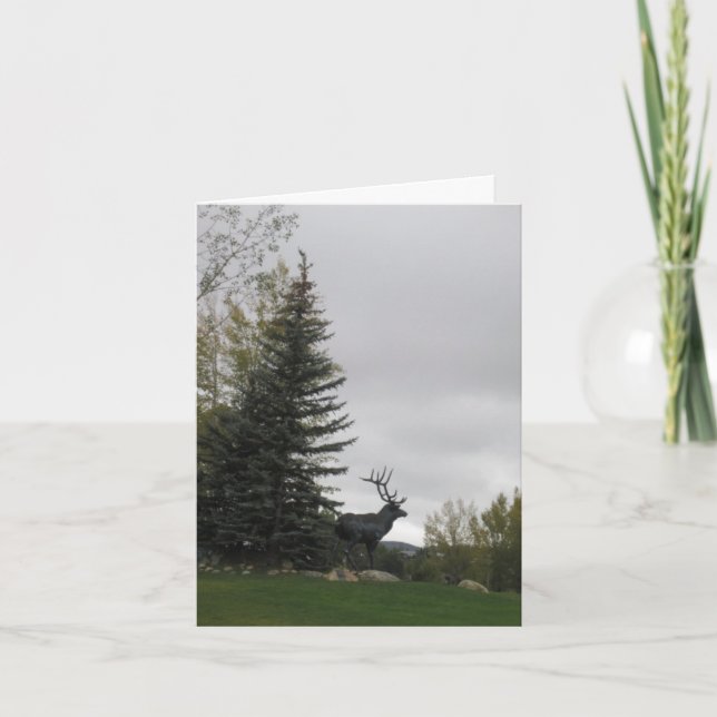Elch-Geburtstags-Karte Karte (Vorderseite)
