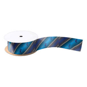 Elch-Geist-Blau-Geschenk-Umbauten und Satinband