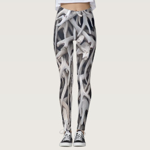 Elch-Geweih-Muster Leggings