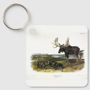 Elch Hirsch (Elch - Alzen Alzen) von Audubon Schlüsselanhänger