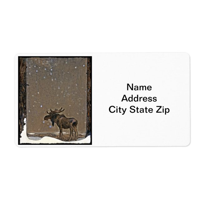 Elch im Schnee (Vorne)