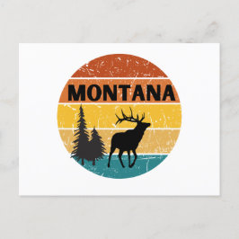 Elch in Montana Postkarte