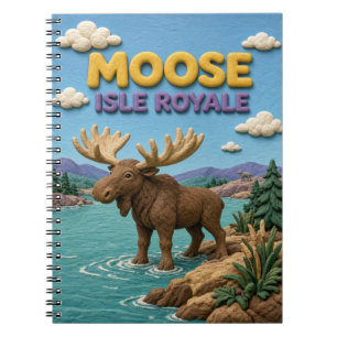 Elch Isle Royale Modern KlayKoo Notizblock