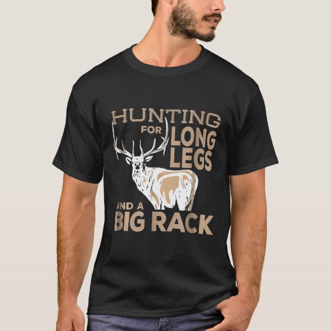 Elch Jagd Big Rack Bull Jäger Jäger Season Geschen T-Shirt (Vorderseite)