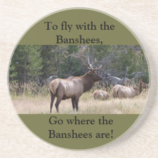 Elch-Jagd-Sandstein-Tier-Untersetzer Untersetzer