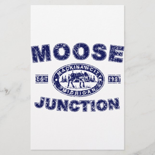 Elch-Junction-Distressed-[ Briefpapier (Vorderseite)