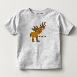 Elch Kleinkind T - Shirt oder Top (mit Basis)