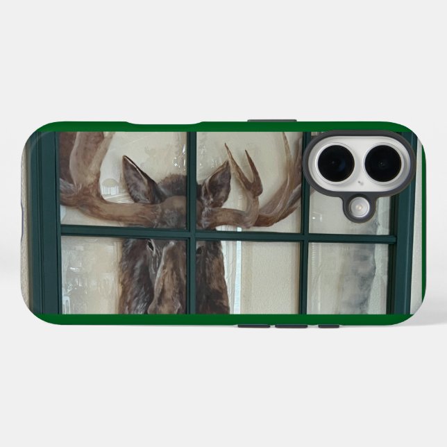 Elch Kunst Designed iPhone 16 Hülle Case  (Rückseite (Horizontal))