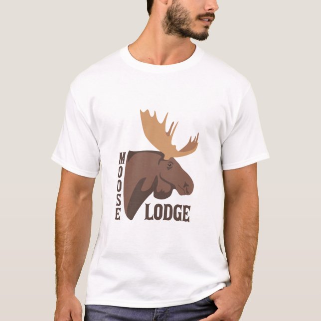 Elch Lodge T-Shirt (Vorderseite)