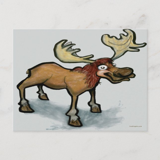 Elch Postkarte (Vorderseite)