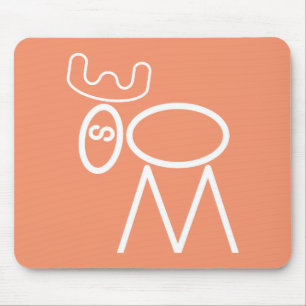 Elch-Puzzlespiel Mousepad