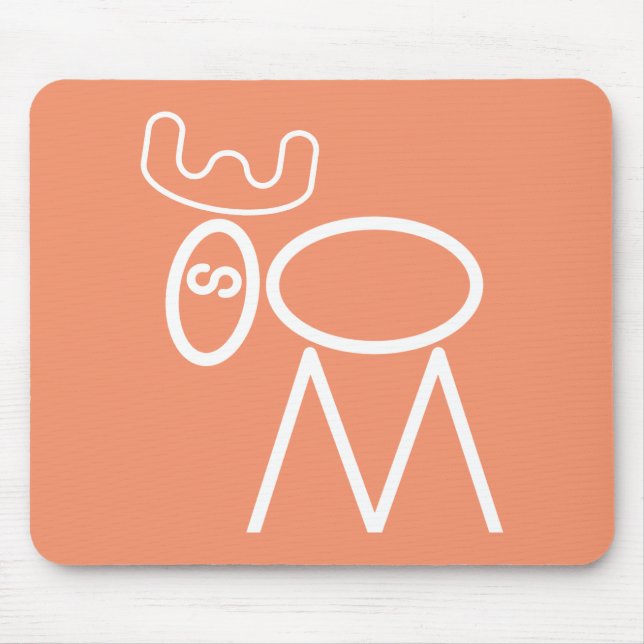 Elch-Puzzlespiel Mousepad (Vorne)