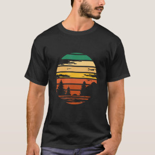 Elch Schweden Hej Outdoor Skandinavien Angel holi T-Shirt