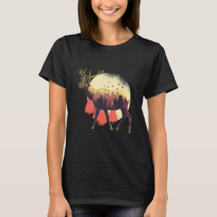 Elch Schweden Hej Outdoor Skandinavien Angeln holi T-Shirt
