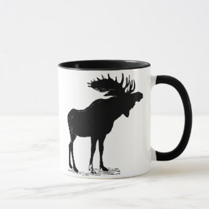 Elch-Silhouette Tasse